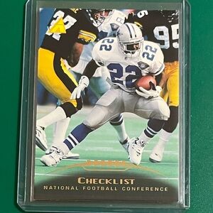 Emmitt Smith [AFC Checklist] #247 1995 Pinnacle Football Trading Card